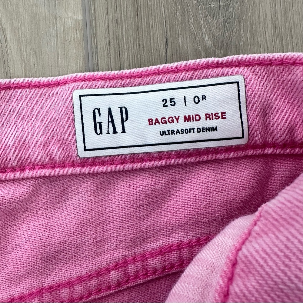 GAP Pink Wide Leg Flare Jeans - Picture 5 of 7